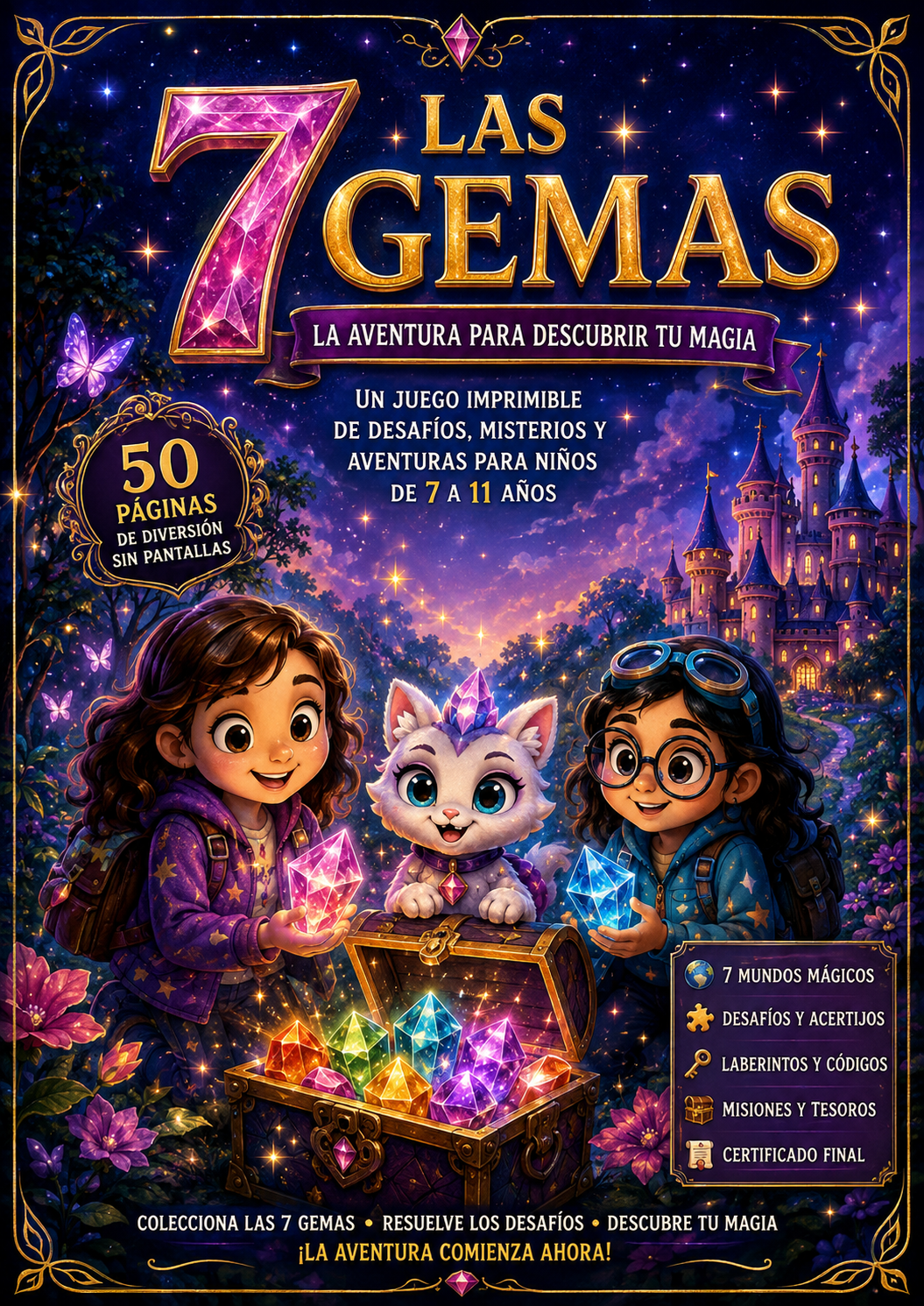 Las 7 Gemas™ – La Aventura Mágica Imprimible